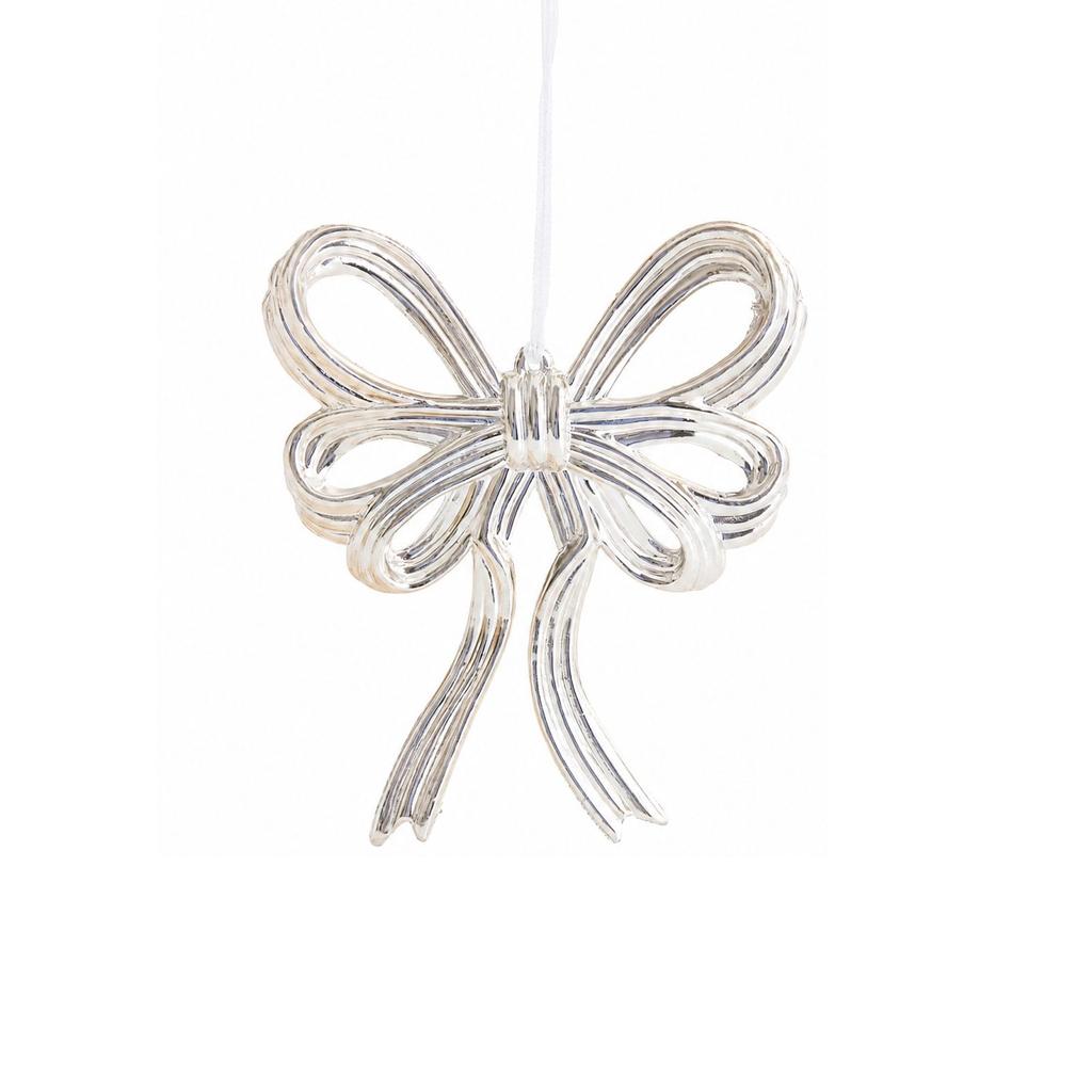 Champagne Christmas Tree Hanging Ornaments, Electroplated Snowflake and Leaf Decorations