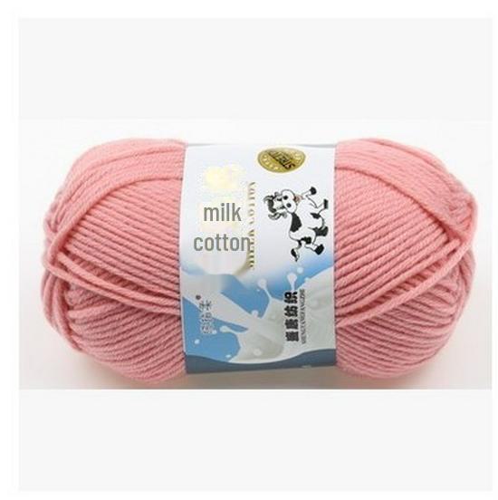 Milk Cotton Yarn Set for DIY Projects: Scarf, Crochet Slippers, Hand-Woven Bags