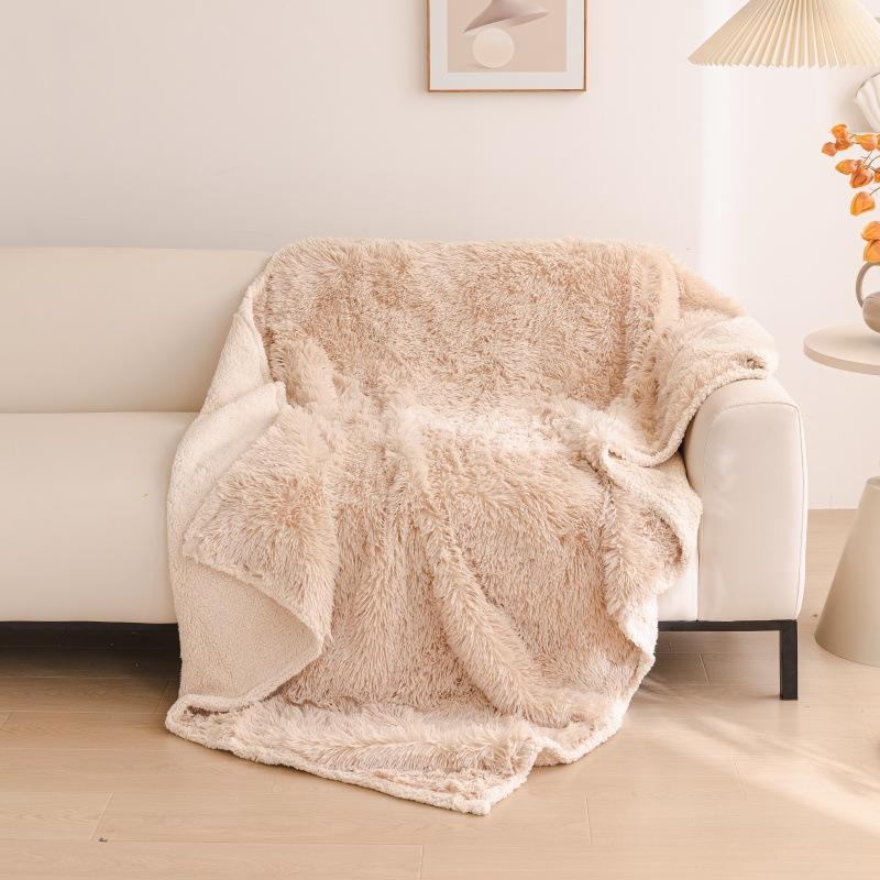 Pet Waterproof Blanket Flannel Shu Cotton Lint Sherpa Thickened Pet Blanket Kennel