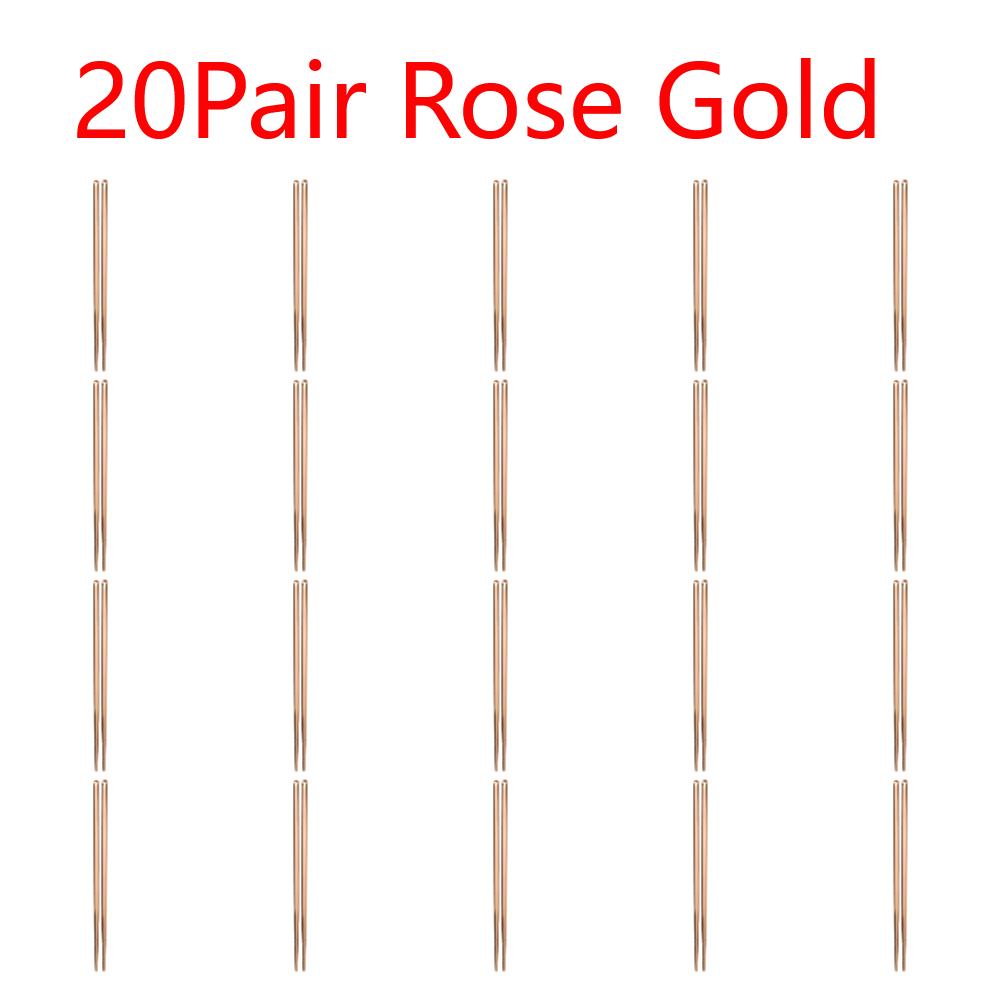 Stainless Steel Reusable Chopsticks Portable Colorful Environmental Protection Food Sticks Anti-skid  Kitchen Tableware Dishware