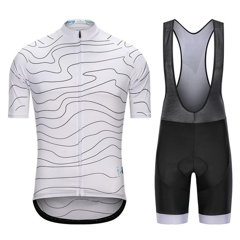 Men Women Cycling Jersey Bib Shorts Set Breathable Mountain Road Bike Outfit