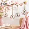 Hummingbird Advent Calendar Ornaments 2D 24 Days Christmas Calendar Cherry Blossom Countdown with Acrylic Hanging