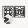 Self-adhesive Patterned Vinyl Decor for the Bedroom 120x60 Cm. Pattern with Elegant Motifs.