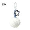 Bag Decorative Accessories Plush Ball Keychain, Fluffy Pompom Pendant with Hollow Star, Backpack Multi Purpose Hanging Accessory Purse Accessories,