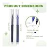 PATIKIL 6 Pcs Gel Pens, 0.5mm Fine Point Needle Tip, Smooth Writing, Quick Dry, Black/Blue Ink, Clear Plastic for Office, Notebook, Journaling
