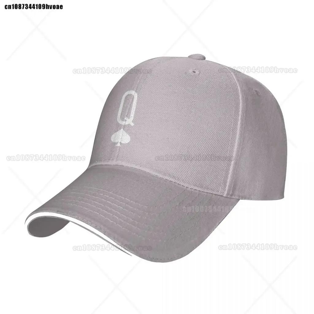 Black And White Queen Of Spades Card Game Baseball Cap Snapback Caps Hip Hop Hats Classic Casual Hat