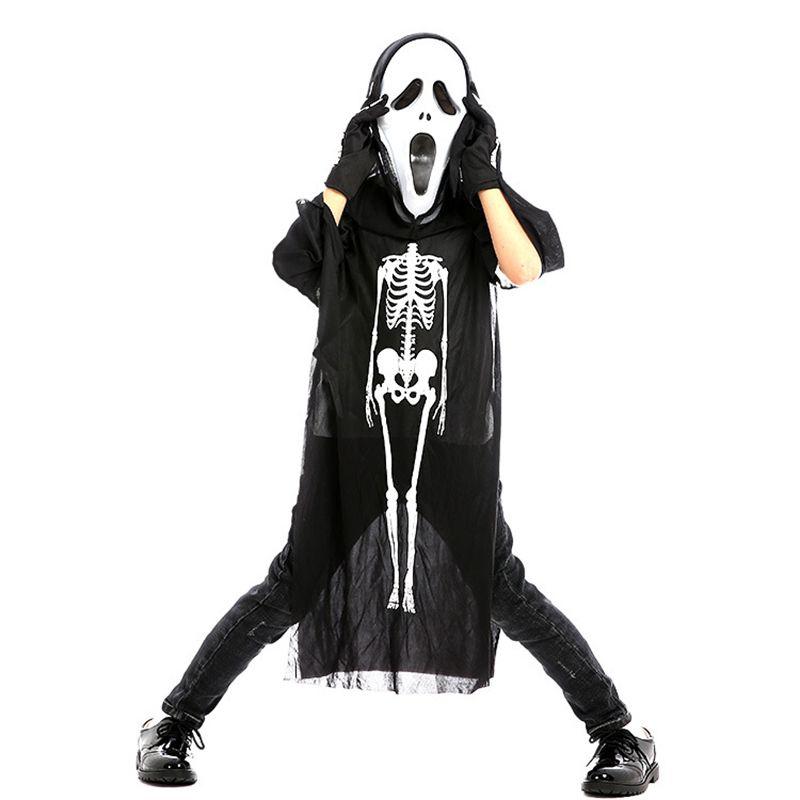 Disfraces Cosplay Adult Kids Halloween Costume Masquerade Prop Skull Skeleton