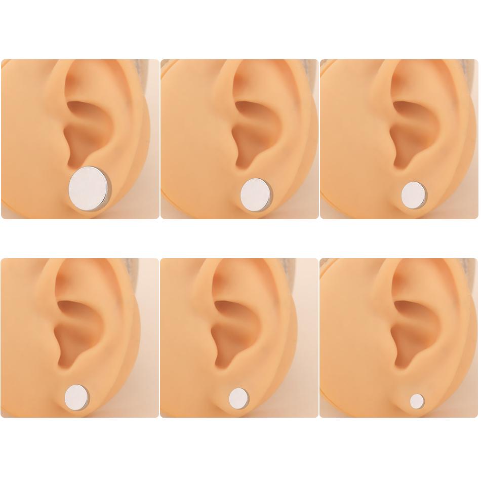1Pair Stainless Steel Ear Tunnel Earring Plug Gauges Expander Stretcher Ear Taper Body Piercing Jewelry 1.6mm-16mm