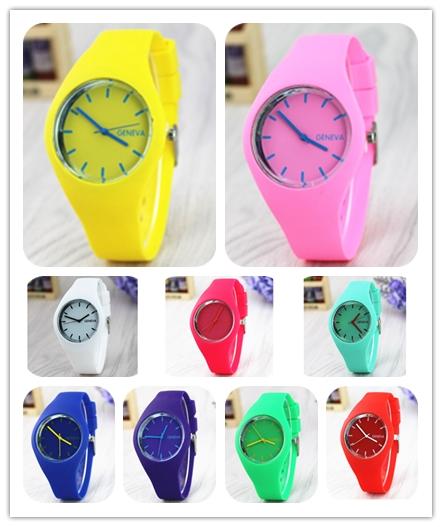 Silicone Belt Children Casual Watch Waterproof Sport Quartz Wristwatch for Woman