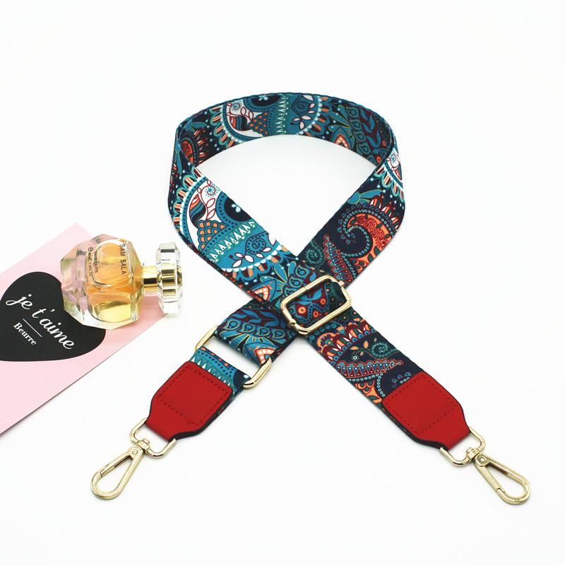 Colorful Bag Straps Nylon Crossbody Messenger Detachable Adjustable Handbag Shoulder Strap Women Purse Belt Accessory 3.8cm Wide