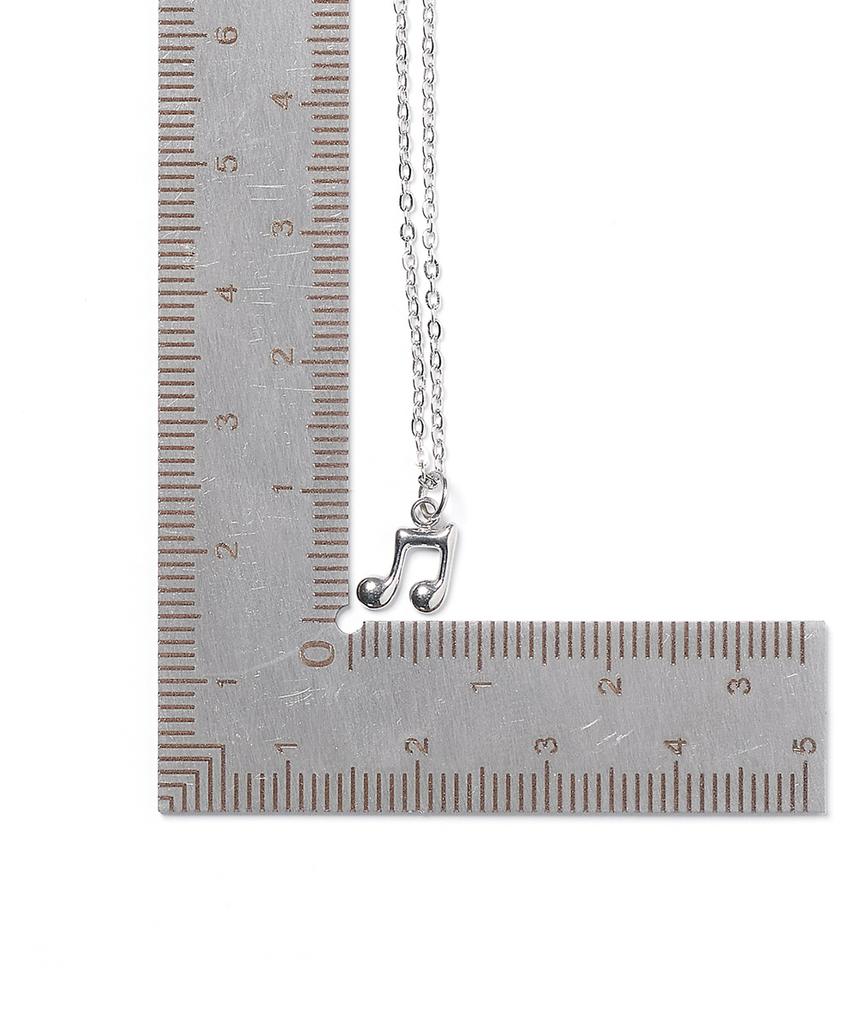 Jbans Classic Happy Rhythm Pendant Slim Chain Necklace (C2601-An1006_Sv)