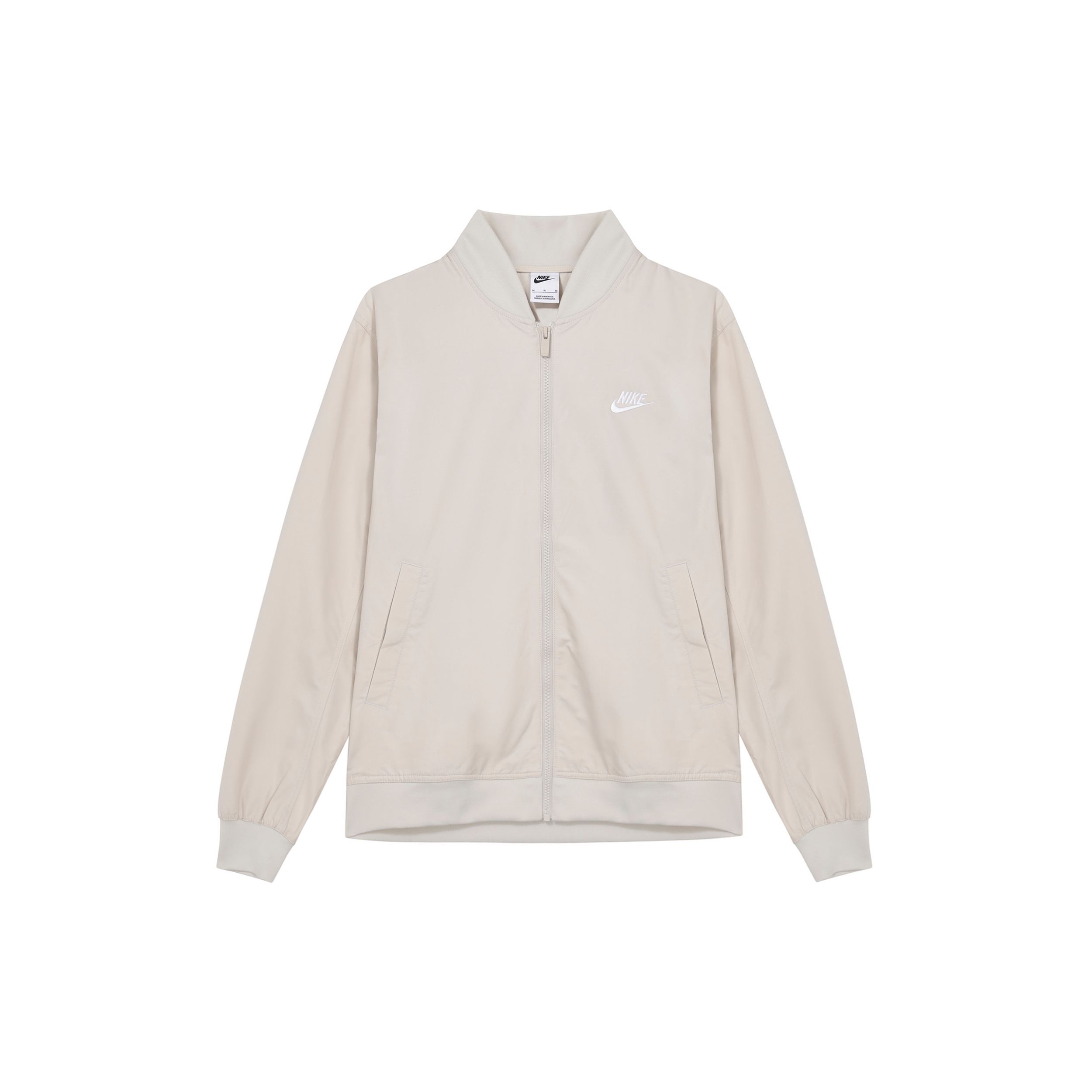 

Мужская однотонная куртка с воротником на молнии Nike, белая DM6822-104 M