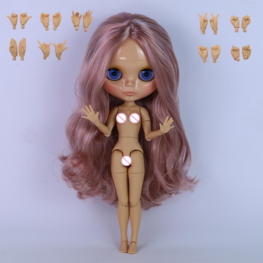 ICY DBS panenka Blyth Bílá pleť Lesklá tvář Matná tvář Kloubové tělo se sadou rukou A&B 1/6 bjd vhodné pro DIY make-up Speciální cena