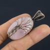 Rose Quartz Jewelry, 999 Copper Wire Wrapped Pendant Handmade Gemstone Jewelry, Gifts For Wife Brand New Pendant