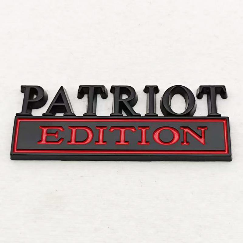 PATRIOT Edition 3D Emblem Sticker Badge Fender Funny Decals Car Truck Replacement Door Decoration for Universal Car SUV