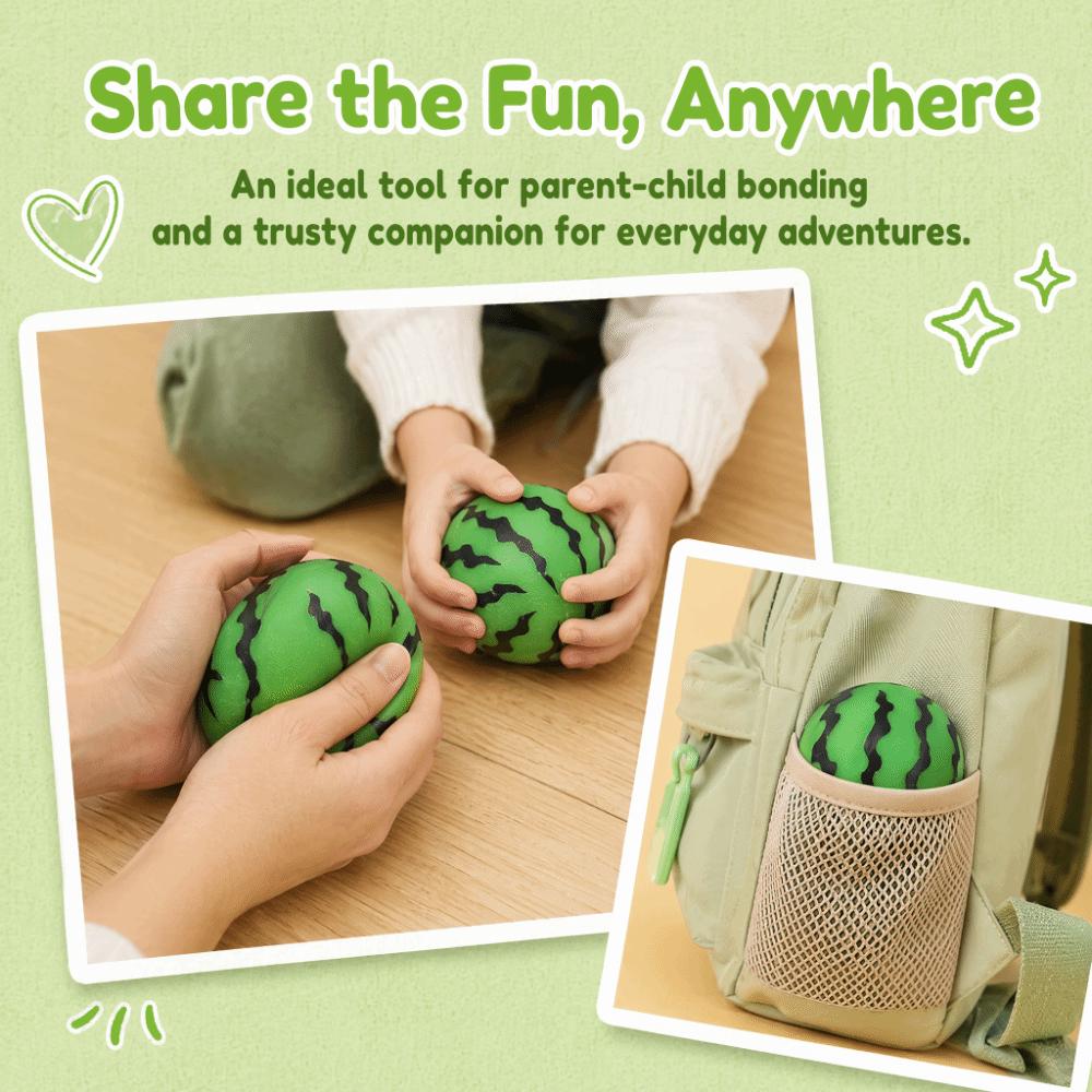 Cute Summer Watermelon Squeeze Toy Realistic Slow Rebound Toy Sensory Fidget Ball Student Prize