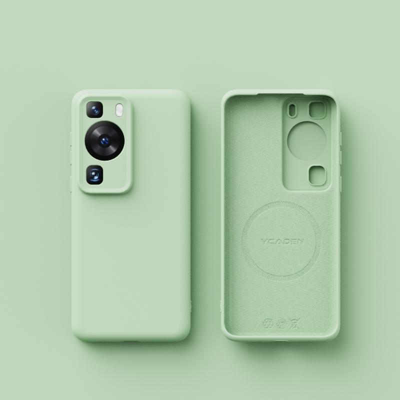 For Wireless Charging Magsafe Soft Liquid Silicone Phone Case For Huawei P60 P50 P40 Pro Magnetic Slim Skin Protection Cover