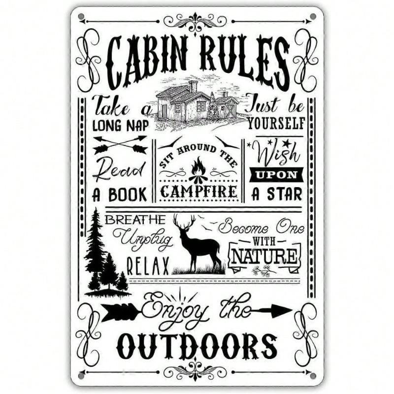 Decorative Metal Wall Sign 20x30cm