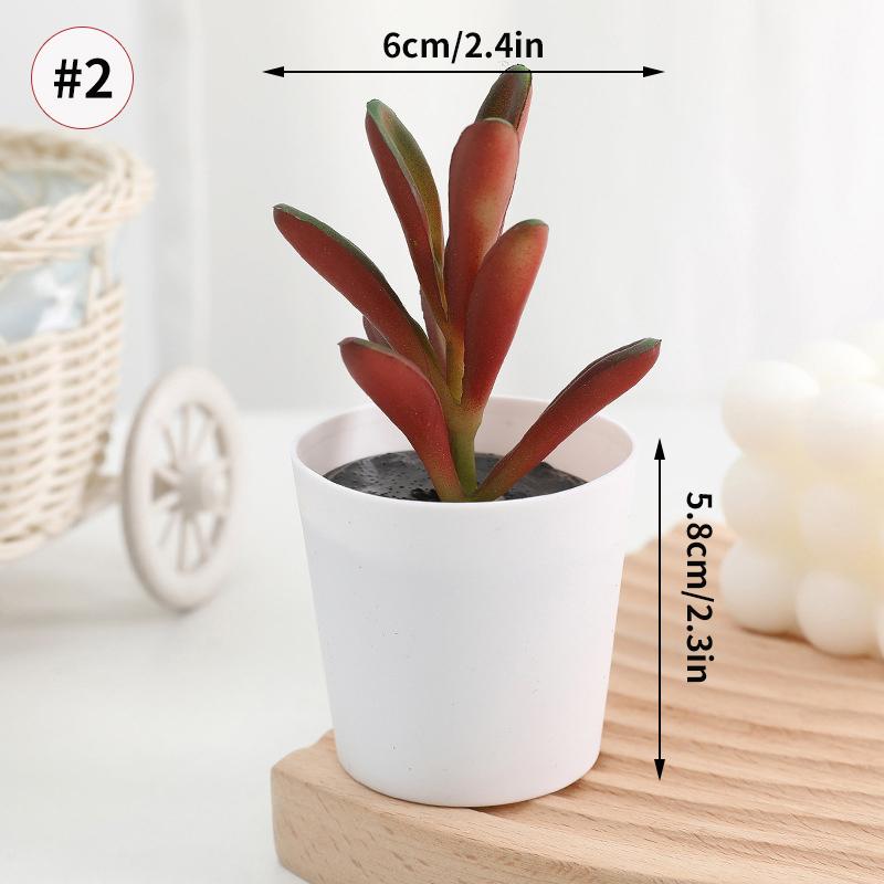 Artificial Plants Succulent Flowerpot Mini succulents Bionic Potted Plant Desktop Potted Plant Home Decoration Mini Potted Plant