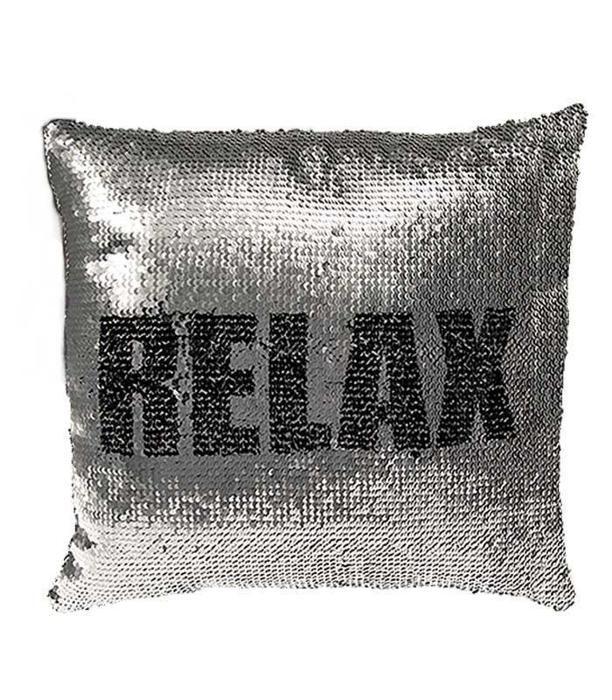 Magical Mermaid Sequin Party & Decor Cushion; Relax Loom In Bloom