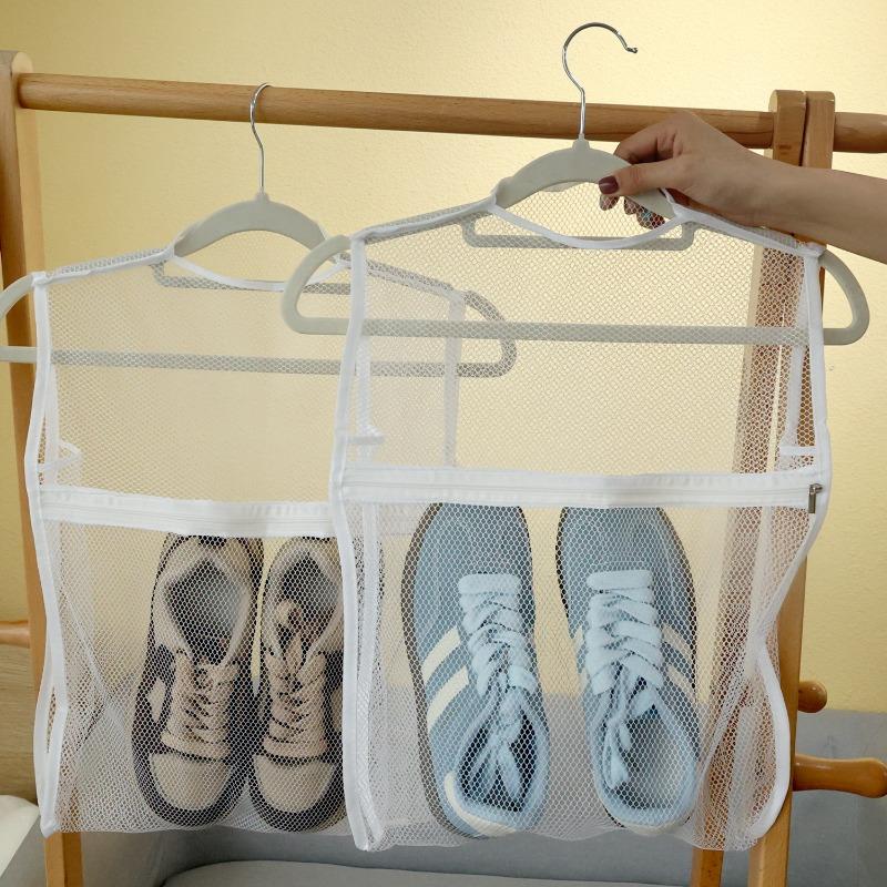 Sneaker Wash Bag Durable Fabric Thick Layer Laundry Bag for Shoes Clothing Airing Drying Net Bag Reusable for Women Men