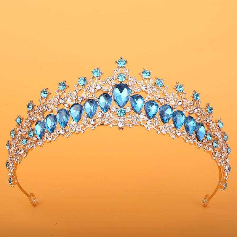 Bridal Rhinestone Headband Crown Wedding Jewelry Crown Tiara Alloy Crown Headband
