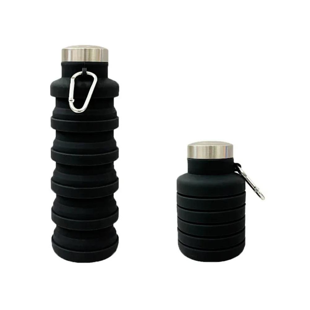 Portable Silicone Water Bottle Retractable Folding Coffee Bottle Cups E Outdoor Travel Tools Collapsible Sport Bottles