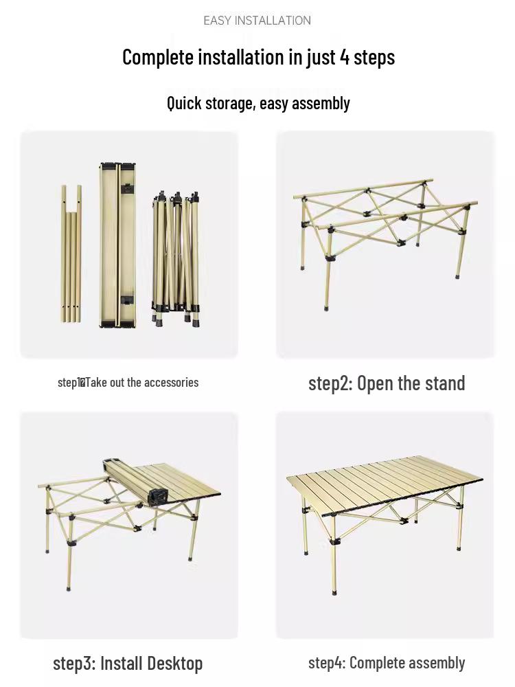 Portable Outdoor Folding Picnic and Camping Table Set with Chairs