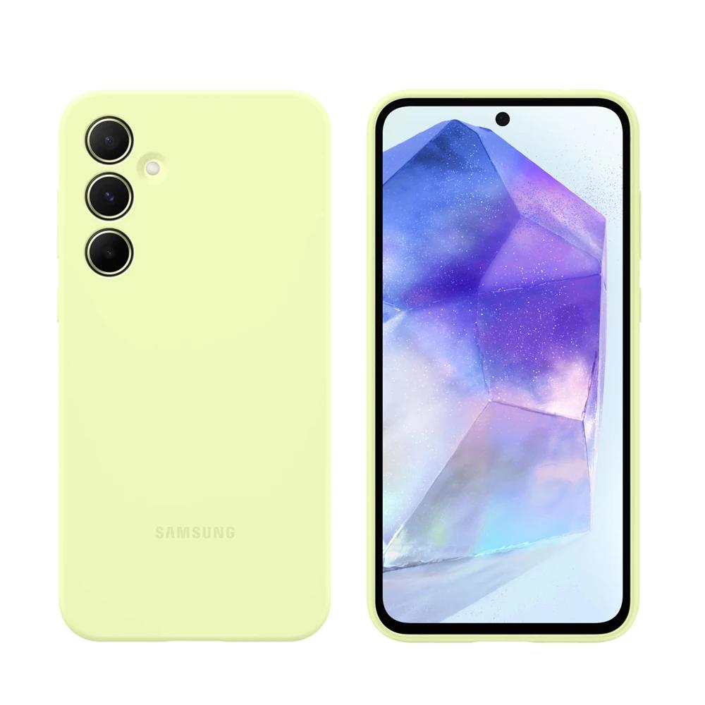 Samsung Original Liquid Silicone Cover Case For Samsung Galaxy A55 5G Soft Shockproof Shell Phone Case Cover