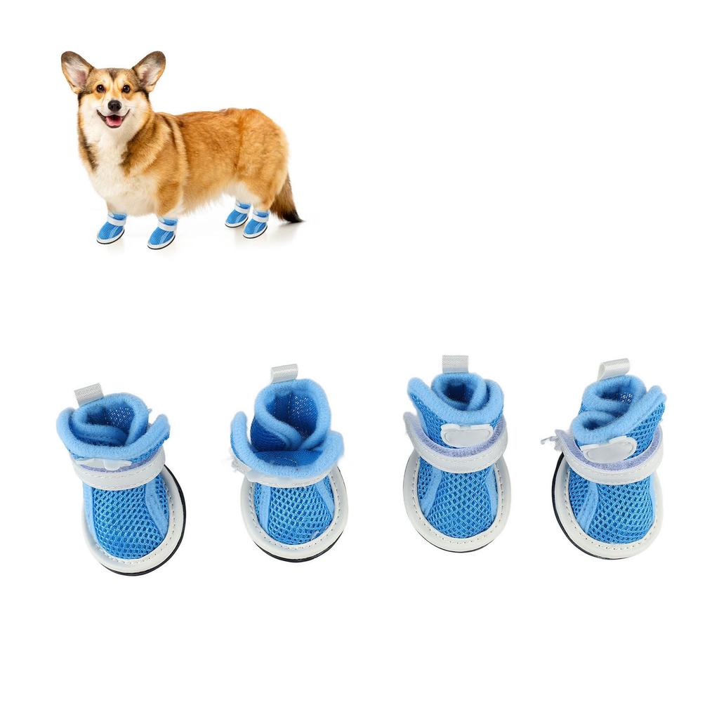 Siatkowe buty dla psa zapobiegające poślizgowi oddychające lekkie modne szczenięce buty dla Bichona Teddy