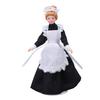 1:12 Dollhouse Maid Doll High Simulation Movable Handcrafted DIY Mini Ceramic Doll Model for