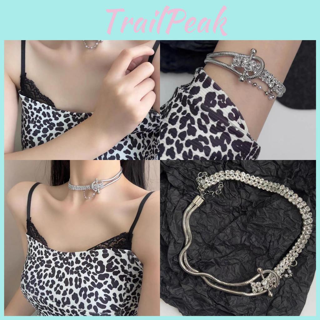 Steel Chic Titanium Bracelet For Women Sparkling Geometric Jewelry Design