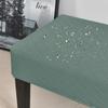 Coprisedia da Pianoforte Jacquard Impermeabile Copribanchi da Pranzo Jacquard Elasticizzato Coprisedile Rettangolare Monocolore per Sgabello