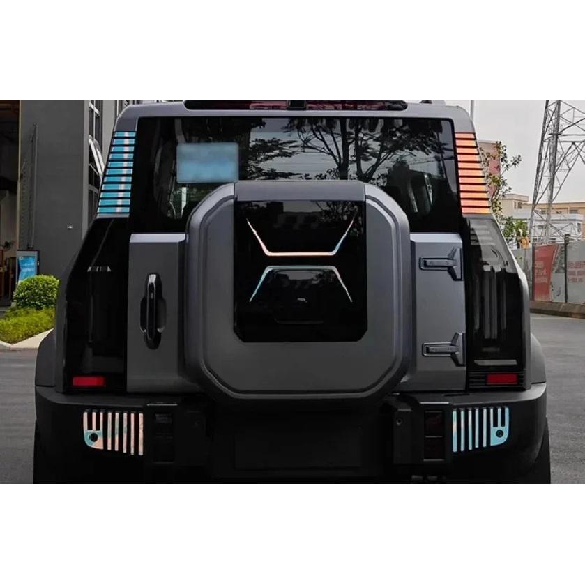 For Chery Jetour Traveler T2 Car Rear Spare Tire Cover Sticker Pull Flower Suitable Modified Trunk Lid Decorative Sticker