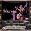 Wall Hanging Tapestry Custom NameTaylor Swift Pattern Personalized Printed Fabric Wall Decor