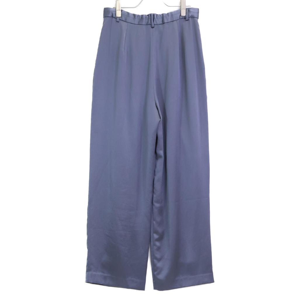 CLANE 15110-7252 23AW Gray Satin Slacks Pants Bottoms 2 grayUsed