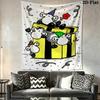Sheepworld Wall Tapestry Aesthetic Wall Hanging Printed Fabric Blanket Decorative Tapestries for Bedroom Living Room Home Decor