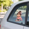 Yousheng Car Sticker, Waterproof Self-adhesive PVC No Trace Auto Decal, Realistic Girl Pattern Funny Sticker for Fuel Tank Caps Windows Luggage