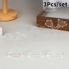 3Pcs/set Clear Acrylic Earring Display Stand Transparent Stud Dangle Earrings Display Rack For Jewelry Showcase Organizer Holder