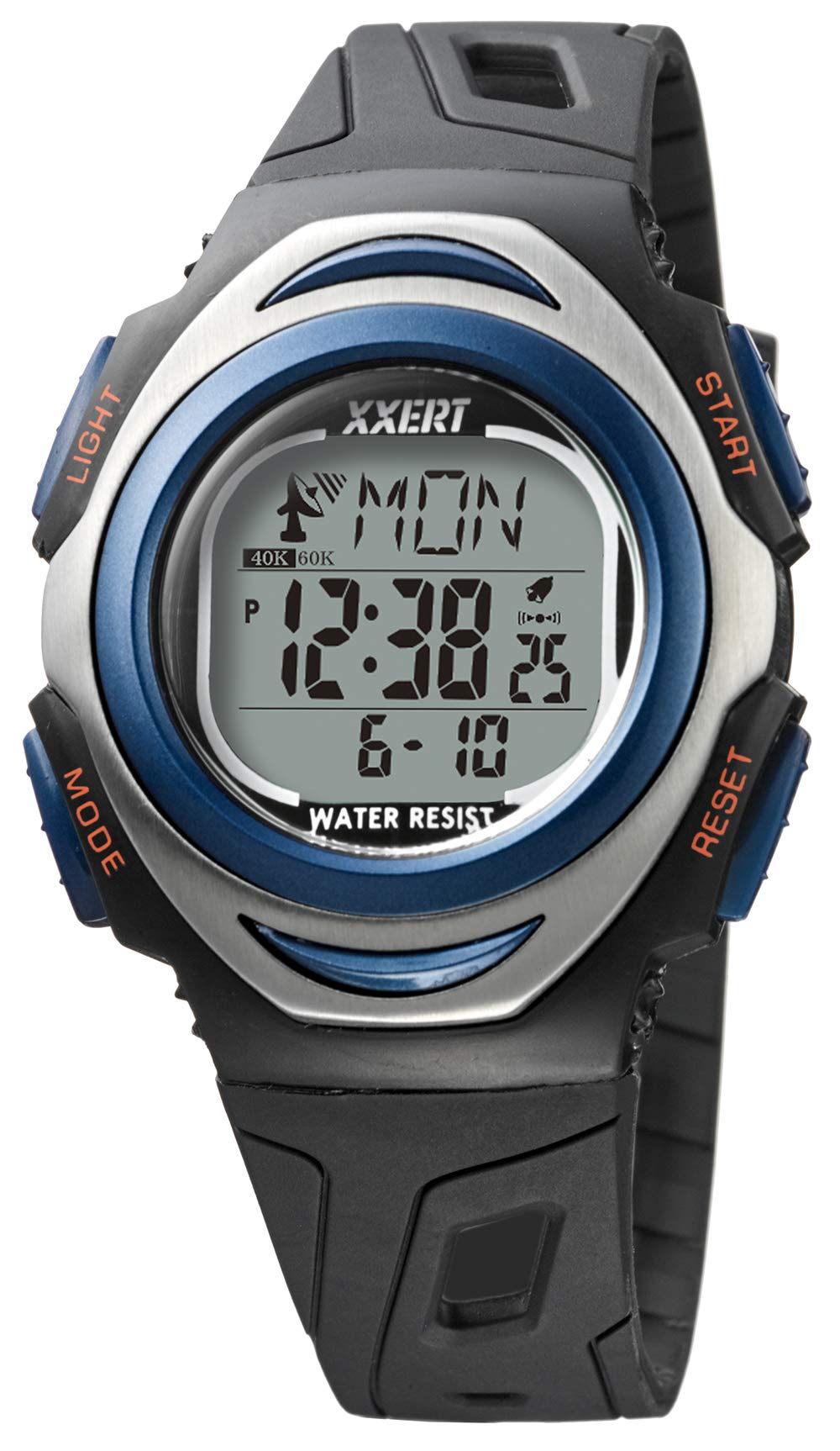 XXERT Digital Waterproof Watch Black Radio-Controlled Solar-Powered Men s XXW-501BU