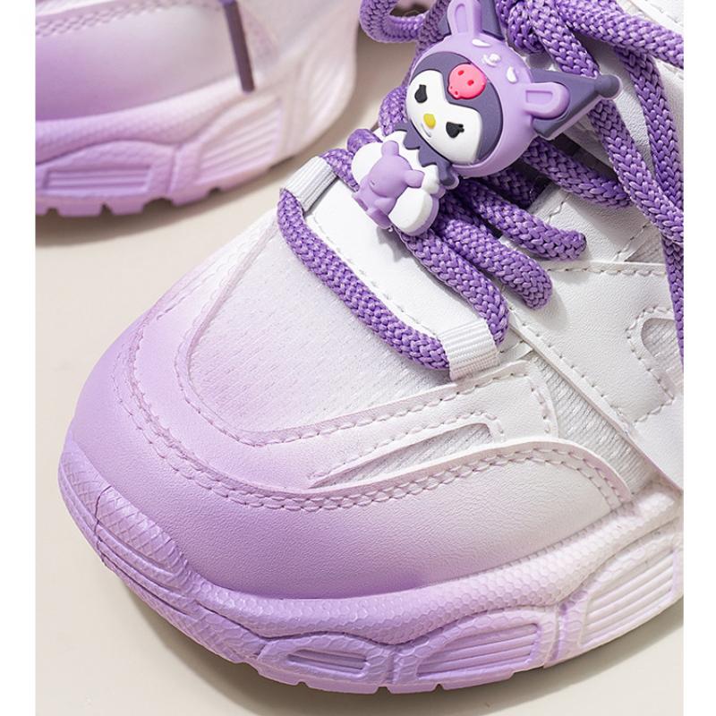 New Velcro Girls Sports Shoes Fashion Design Cartoon Wear-resistant Comfortable Soft-soled Running Shoes
