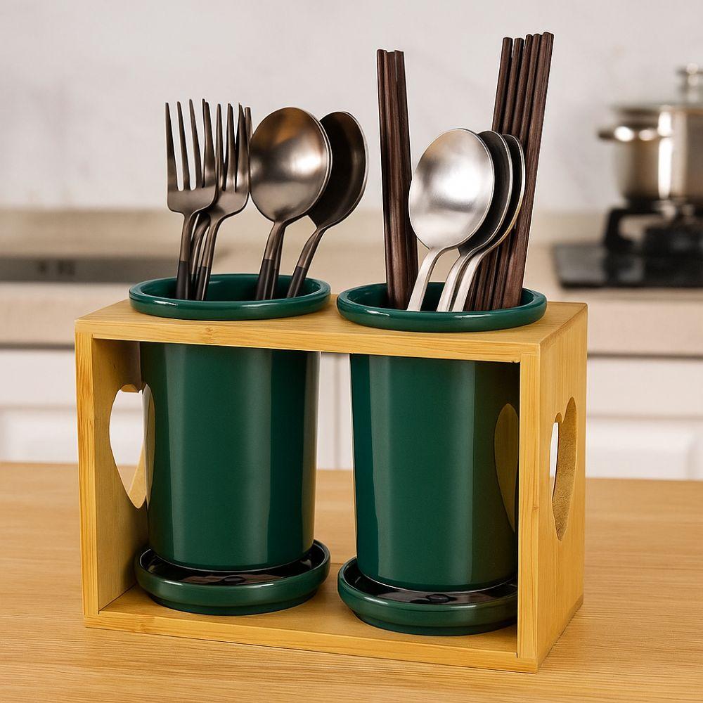 Ceramic Chopstick Holder Anti-mildew Tableware Holder Utensil Organizer  Home Decoration