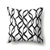 Polyester Pillow Case Car Decoration Home Printed Black and White Geometric Car Cushion Head Cushion Cover