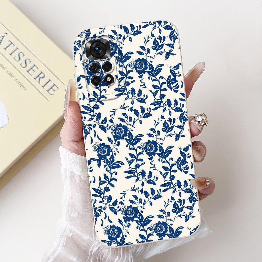Case For Xiaomi Redmi Note 11 11s 11 Pro Pro+ 4G 5G Phone Case Note 11T Soft Silicone Funda Women Fashion Flower Printed Cover