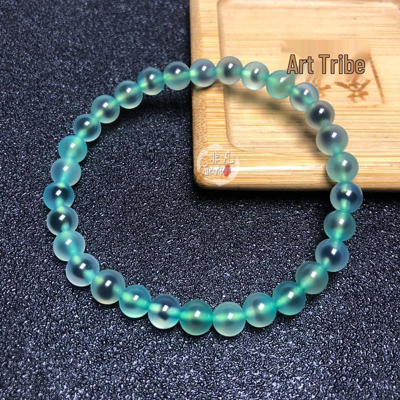 Ice Green Candy Heart Agate Beads DIY Handmade Bracelet/Necklace for Men & Women