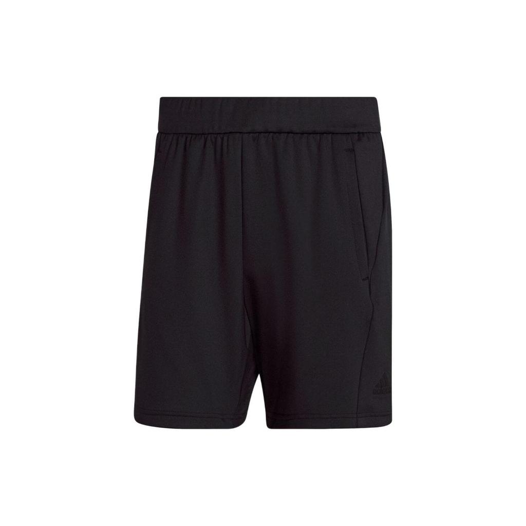 Adidas Ss22 Solid Color Drawstring Elastic Waist Shorts Men Shorts Black HC4431