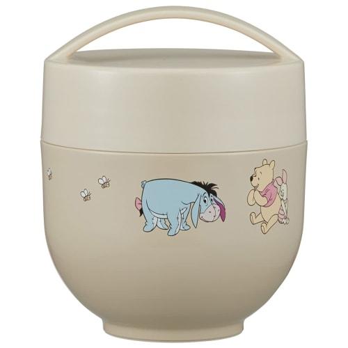 Skater Antibacterial Insulated Lunch Box, Bowl-Shaped, 540ml, Disney Winnie the Pooh Design, LDNC6AG-A