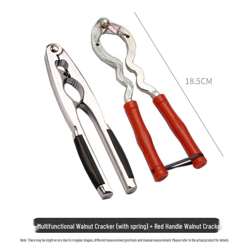 Red Handle Bamboo Walnut Cracker