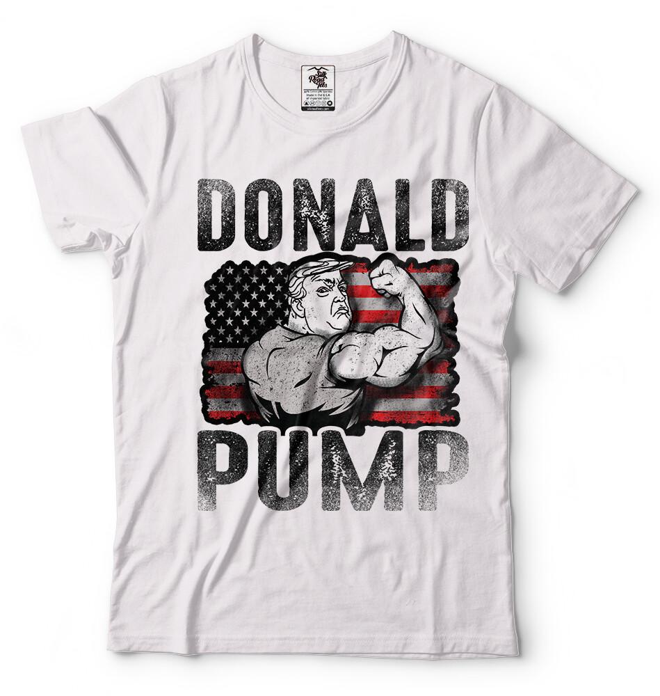 Donald Trump Tshirt Donald Pump 2024 MAGA Bodybuilding Funny Sports Gym T shirt