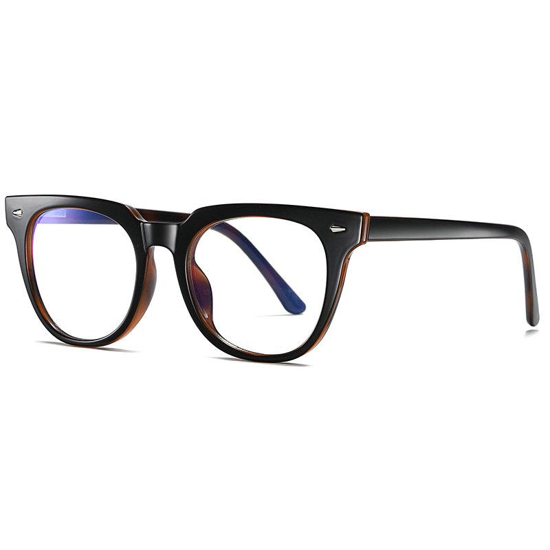 Trend Retro Blue Light Blocking Glasses Ultralight Computer Reading Glasses for Women Men Spring Leg UV400 Protection